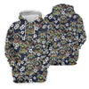 Maxcorners Raccoon Sunglasses Floral Tropical Hawaiian Shirt, Shirt For Women, Tropical Button Up Shirt LM1507