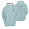 Maxcorners St Patrick's Day Shamrock Golf And Beer Blue And White Golf Shirt, Polo Shirts For Men, Golf Shirts For Men