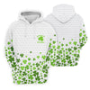 Maxcorners Shenanigans Coordinator Golf Ball Pattern St Patrick Day White Golf Shirt, Women's Golf Tops, Ladies Golf Polos