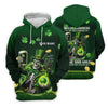Maxcorners Irish Skull Leprechaun Hat Dark Beer Green St Patrick's Day Women's Golf Tops, Ladies Golf Polos