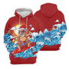 Maxcorners Women's Funny Santa Surfing Golf Shirt, Christmas Golf Shirt, Women’s Golf Apparel LM1507