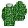 Maxcorners Four Leaf Clovers Golden Horseshoes St Patrick's Day Golf Shirt, Polo Shirts For Men, Golf Shirts For Men
