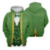 Maxcorners St Patrick's Day Leprechaun Costume Print Women's Golf Shirts, Ladies Golf Polos, Golf Shirt For Women