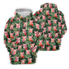 Maxcorners Cute Pig Tropical Monstera Hawaiian Golf Polo Shirt, Golf Shirts For Women, Women's Golf Apparel LM1507