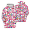 Maxcorners Santa Flamingo Float Tropical Christmas Golf Shirt, Christmas Shirts For Women, Christmas Golf Shirt LM1507