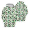 Maxcorners Leopard Pattern St Patrick's Day Shamrock Golf Shirt, Fun Golf Shirts For Men, Polo Shirts For Men