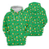Maxcorners St Patrick's Day Pot Of Gold Leprechaun Hats Irish Flag Golf Tops For Men, Golf Gift For Men, Golf Shirts For Men