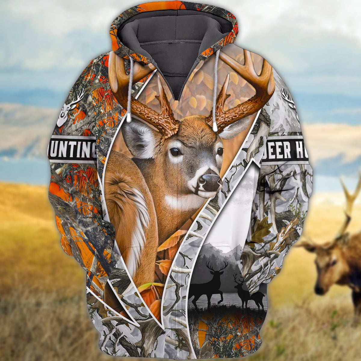 Maxcorners Hunting Deer Shirt 3D All Over Printed Clothes