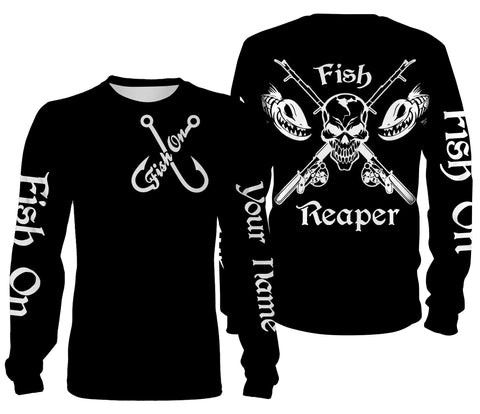 Maxcorners Customize Name Fish Reaper Fishing 3D Hoodie