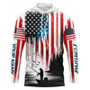 Maxcorners American Flag UV Protection Fishing Shirt Fishing Jersey For Fisherman A59 LM0501
