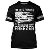 Maxcorners I'm into fitness deer in my freezer shirt for deer hunter in deer hunting season LM2608