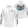 Maxcorners Custom Largemouth Bass Long Sleeve Tournament Fishing Shirts, Bass Uv Protection Fishing Jerseys LM0201