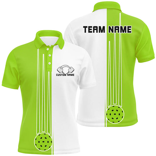 MaxCorners Pickleball Multi-Color 2 Customized Name, Team Name 3D Polo Shirt For Men