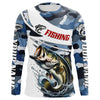 Maxcorners Personalized Bass Fishing Jerseys, Camo Bass Fishing Long Sleeve Tournament Shirts LM0201