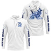 Maxcorners Wahoo Long Sleeve Fishing Shirts, Wahoo Custom Fishing Jerseys Saltwater Fishing Gifts LM0201