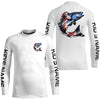 Maxcorners Custom Patriotic American Flag Striped Bass Fishing Shirts, Striper Fishing Tournament Jerseys LM0501
