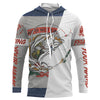 Maxcorners West Virginia Flag Bass Long Sleeve Fishing Shirts, Wv Bass Tournament Shirts LM0201