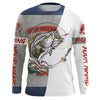 Maxcorners West Virginia Flag Bass Long Sleeve Fishing Shirts, Wv Bass Tournament Shirts LM0201