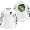 Maxcorners Custom Angry Bass Fishing jerseys, Largemouth Bass Long sleeve performance Fishing Shirts LM0201