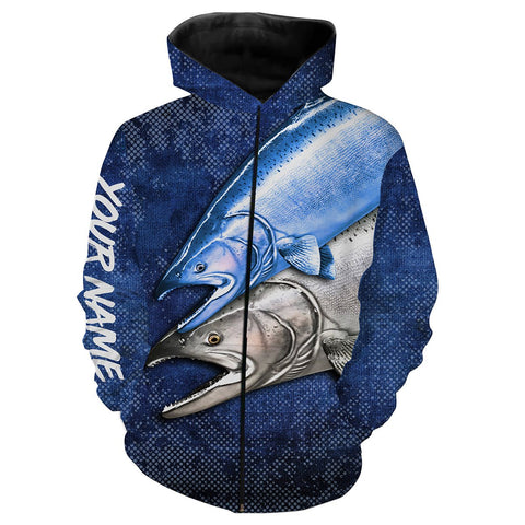 Maxcorners Personalized All Over Printed Chinook Salmon (King Salmon) Fishing Camo 3D Shirts