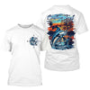 Maxcorners Custom Marlin Fishing Long Seeve Sport Fishing Shirts, Saltwater Performance Fishing Shirt MT2108