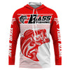 Maxcorners Custom Bass Fishing Jerseys, Largemouth Bass Long Sleeve Uv Protection Fishing Shirts LM0201