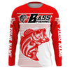 Maxcorners Custom Bass Fishing Jerseys, Largemouth Bass Long Sleeve Uv Protection Fishing Shirts LM0201