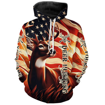 Maxcorners Personalized Deer Hunting Shirts Deer Antler Deer Hunter Clothing For Men And Women Hunting Outfits LM2608