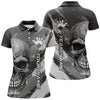 Maxcorners Personalized Skull Bowling Shirt For Men Custom Team'S Name Flame Bowler Jerseys