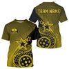Maxxcorners Custom Yellow Pickleball Star Polo Shirts For Men, Outdoor Pickleball Team Uniform MT0307