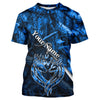 Maxcorners Love hunting deer blue camo personalized deer shirts, deer hunting Shirts  LM2608