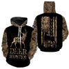 Maxcorners Deer Bow Hunting Orange Camouflage Shirt 3D All Over Printed Clothes