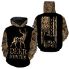 Maxcorners Deer Bow Hunting Orange Camouflage Shirt 3D All Over Printed Clothes