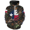 Maxcorners Texas Hunting Camo Customize Name 3D All Over Printed Shirts Personalized gift For Men, women, Kid LM2608