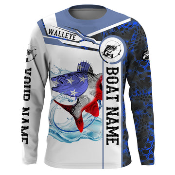 Maxcorners Walleye Fishing Customize Name 3D Shirts