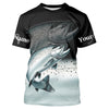 Maxcorners Salmon fishing scales Custom name sun protection personalized fishing gifts, Salmon fishing jerseys LM0409