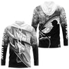 Maxcorners Chinook Salmon ( King Salmon) Fishing Customize name Fishing shirts Long sleeve, Long Sleeve Hooded LM0201