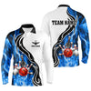 Maxcorners Bowling Ball Pins Strike Multicolor Option Customized Name 3D Shirt