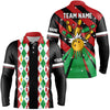 Maxcorners Christmas Argyle Pattern Bowling Jersey Customized Name, Team Name 3D Shirt Unisex