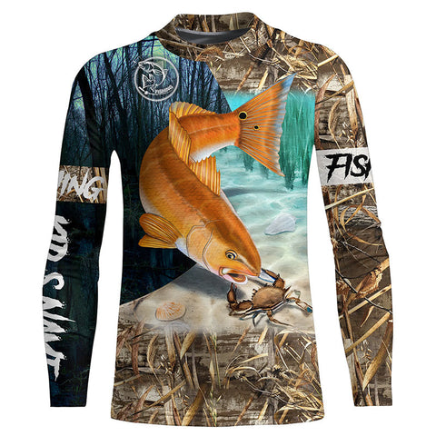 Maxcorners Redfish Puppy Drum Fishing 3D Shirt  Customize