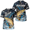 Maxcorners Custom Brown Trout Fishing Camo Long Sleeve Fishing Shirts, Personalized Trout Fishing Team Jerseys LM2512