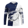 Maxcorners Salmon fishing in Alaska flag patriotic Custom name fishing jerseys | Long sleeve, Long Sleeve Hooded LM0201