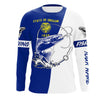 Maxcorners Salmon fishing in Oregon flag patriotic Custom name fishing jerseys | Long sleeve, Long Sleeve Hooded LM0201