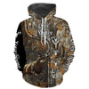 Maxcorners Deer Hunter big game hunting camo Custom Name 3D All over print hunting shirts LM2608