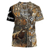 Maxcorners Deer Hunter big game hunting camo Custom Name 3D All over print hunting shirts LM2608