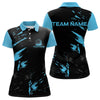 Maxcorners Black and Blue Golf polo shirts For Men Custom name mens golf outfits, gifts for golf loversMT0306
