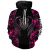 Maxcorners Wild boar hunting tattoo pink girl camo Custom Name 3D All Over Printed shirts, leggings LM2608