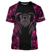 Maxcorners Wild boar hunting tattoo pink girl camo Custom Name 3D All Over Printed shirts, leggings LM2608