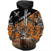 Maxcorners Deer Hunting orange Camo Customize Name 3D All Over Printed Shirts Hunting gift LM2608