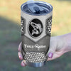 Maxcorners Walleye Fishing Steel Pattern Stainless Steel Fishing Tumbler Customize Name
